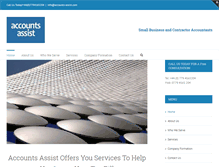 Tablet Screenshot of accounts-assist.com